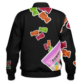 Dope Blacc Gummies Baseball Jacket - AOP