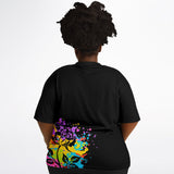 Graffiti Rose T-Shirt (plus size)