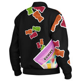 Dope Blacc Gummies Baseball Jacket - AOP