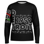 DOPE BLACC "Motown" Men's Long Sleeve Performance Shirt - AOP