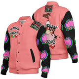 BLACC DOPE "Ice-cream Sundayz" Baseball Jacket - AOP