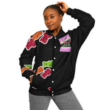 Dope Blacc Gummies Baseball Jacket - AOP