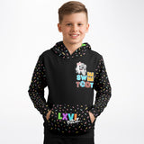 LXVI KIDZ "SweetTooth" Athletic Kids Hoodie - AOP