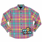 DOPE BLACC "Sweet-Tooth" Long Sleeve Button Down Shirt - AOP