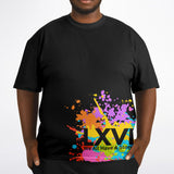 Graffiti Rose T-Shirt (plus size)