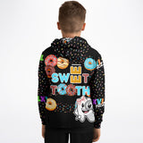 LXVI KIDZ "SweetTooth" Athletic Kids Hoodie - AOP