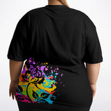 Graffiti Rose T-Shirt (plus size)