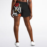 LXVI "Rose Fall" Fashion Loose Shorts - AOP