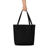LXVI Dope Black 3 All-Over Print Large Tote Bag