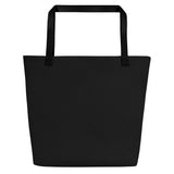 LXVI Dope Black 3 All-Over Print Large Tote Bag