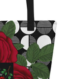 LXVI DripRose All-Over Print Large Tote Bag