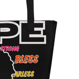LXVI Dope Black 2 All-Over Print Large Tote Bag