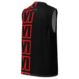 LXVI Stack Recycled unisex basketball jersey (Red)