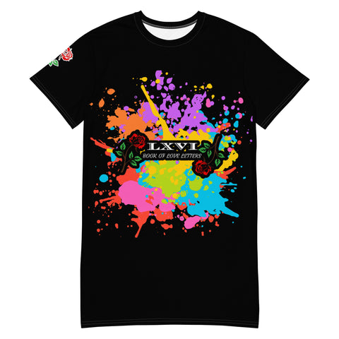 LXVI Logo Splash T-shirt dress