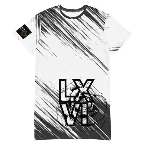 LXVI Graphite T-shirt dress