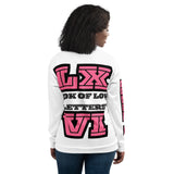 LXVI Pink Rose Unisex Bomber Jacket