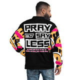 LXVI Say Less Unisex Bomber Jacket(Pink)