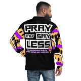 LXVI Say Less Unisex Bomber Jacket(Purple)