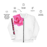 LXVI Pink Rose Unisex Bomber Jacket