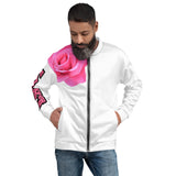 LXVI Pink Rose Unisex Bomber Jacket