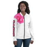 LXVI Pink Rose Unisex Bomber Jacket