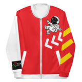 LXVI Visitor Unisex Bomber Jacket(Yellow/Red)
