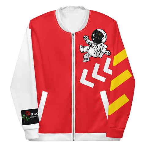 LXVI Visitor Unisex Bomber Jacket(Yellow/Red)