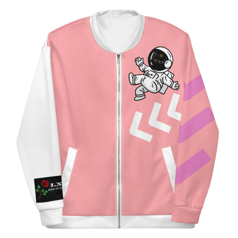 LXVI Visitor Unisex Bomber Jacket(Cotton Candy)