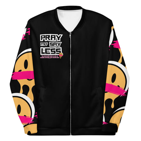 LXVI Say Less Unisex Bomber Jacket(Pink)