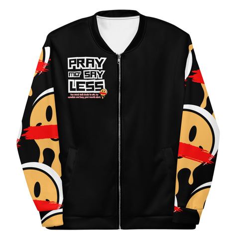 LXVI Say Less Unisex Bomber Jacket(Red)