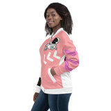 LXVI Visitor Unisex Bomber Jacket(Cotton Candy)
