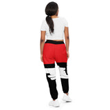 LXVI Jungle Print Unisex track pants(Red/Black)