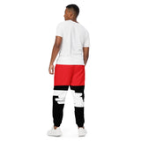 LXVI Jungle Print Unisex track pants(Red/Black)