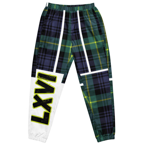 LXVI Plaid-Tri Unisex track pants
