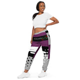LXVI Jungle Print Unisex track pants(Grape)