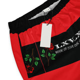 LXVI Jungle Print Unisex track pants(Red/Black)