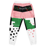 LXVI Jungle Print Unisex track pants(Cotton-Candy/Apple)