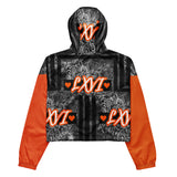 LXVI Graphix Women’s cropped windbreaker(Orange)