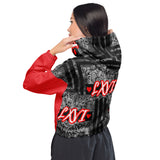 LXVI Graphix Women’s cropped windbreaker(Red)