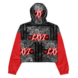 LXVI Graphix Women’s cropped windbreaker(Red)