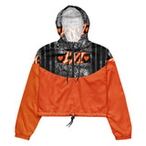 LXVI Graphix Women’s cropped windbreaker(Orange)