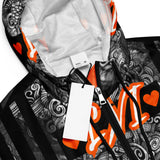 LXVI Graphix Women’s cropped windbreaker(Orange)