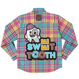 DOPE BLACC "Sweet-Tooth" Long Sleeve Button Down Shirt - AOP