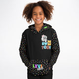 LXVI KIDZ "SweetTooth" Athletic Kids Hoodie - AOP