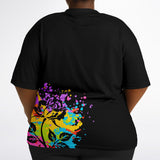 Graffiti Rose T-Shirt (plus size)