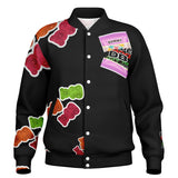 Dope Blacc Gummies Baseball Jacket - AOP