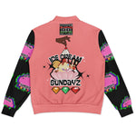 BLACC DOPE "Ice-cream Sundayz" Baseball Jacket - AOP