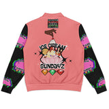 BLACC DOPE "Ice-cream Sundayz" Baseball Jacket - AOP