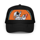 LXVI Visitor Foam trucker hat(Teal/Orange)