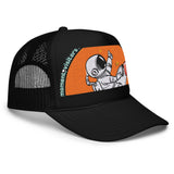 LXVI Visitor Foam trucker hat(Teal/Orange)